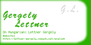 gergely lettner business card